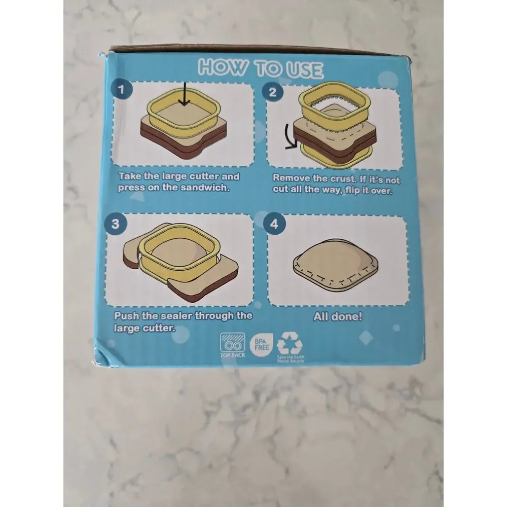 Savoychef Sandwich Cutter and Sealer - Red/Yellow/Blue